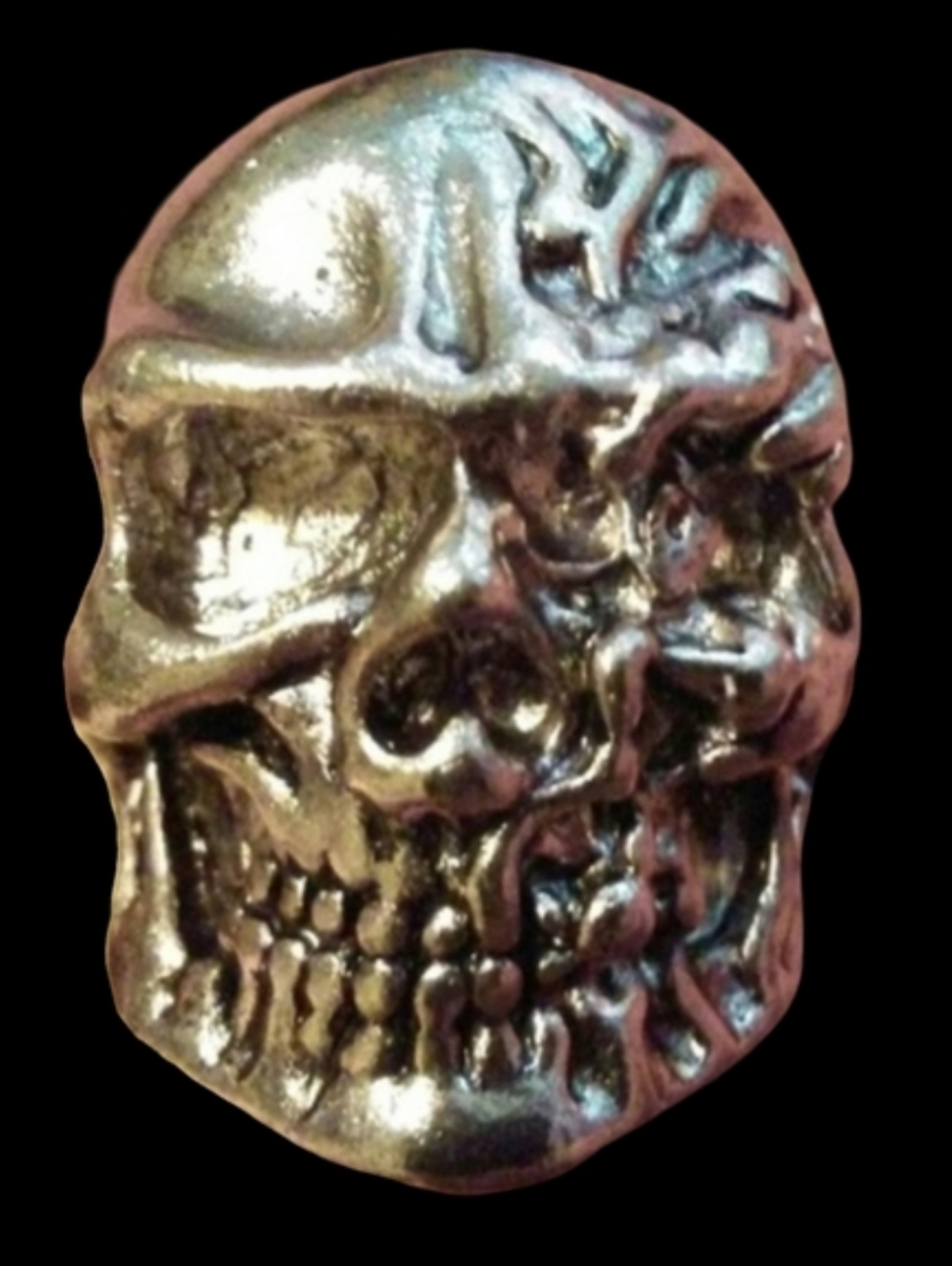 3D Silver Skull One Eyeball Heavy Metal Unisex Ring Goth Biker Punk Rock Mens 9
